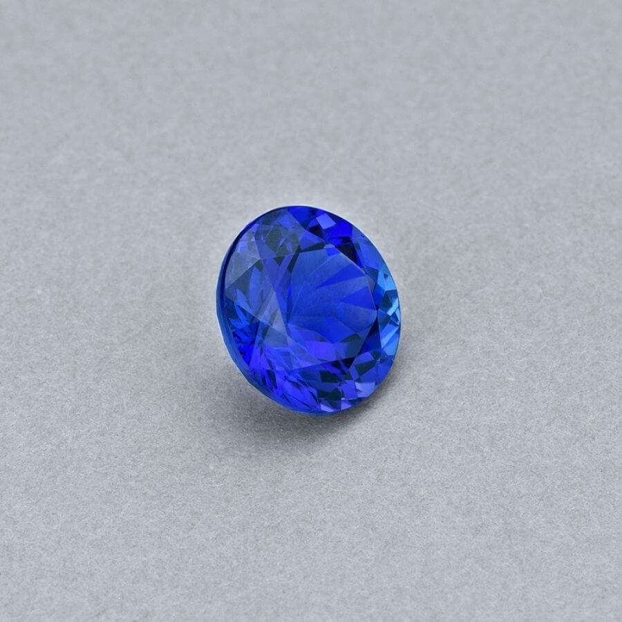 3.76 Carat Round Cut Tanzanite Gemstone