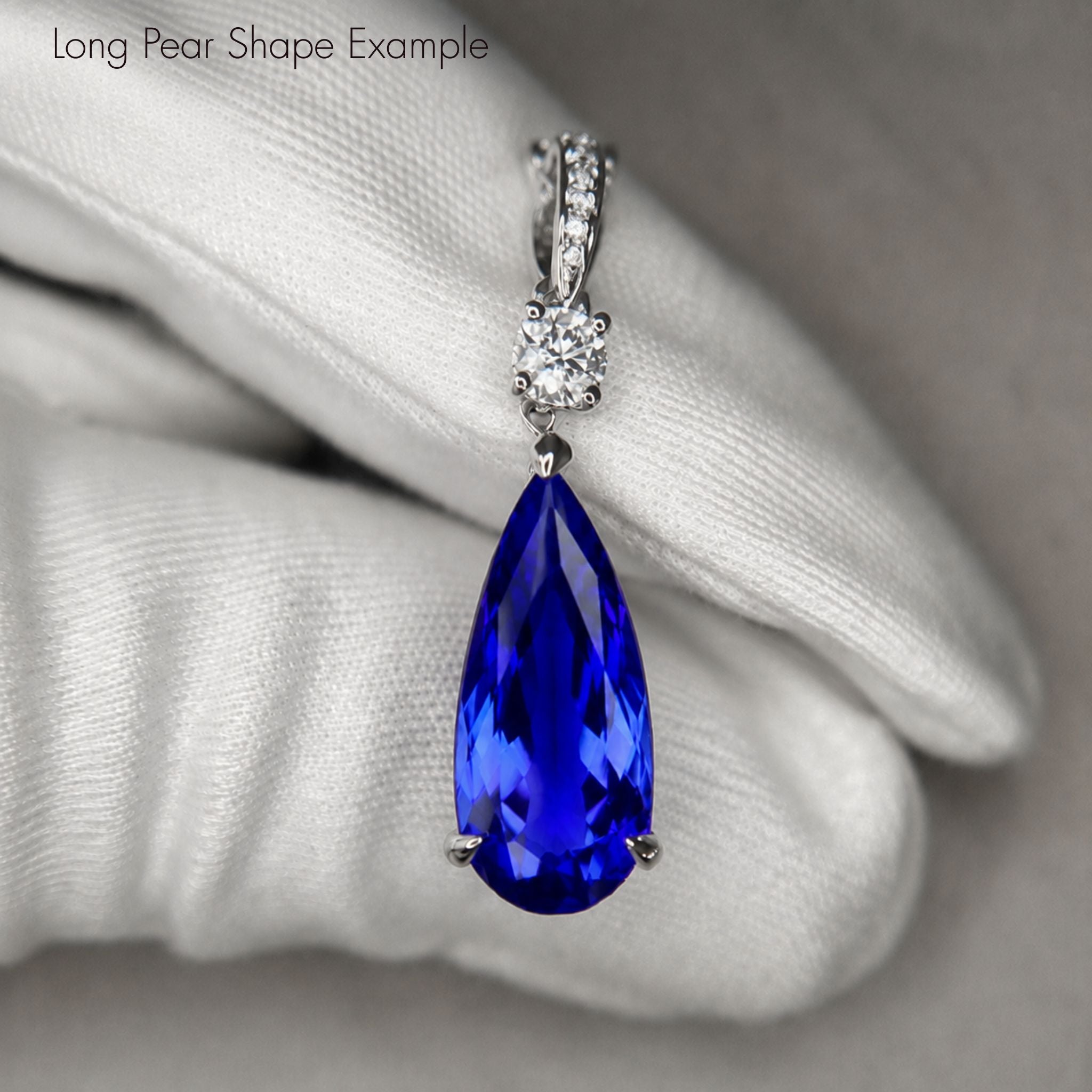 Magnificent 7.00 Ct Pear-Shaped Tanzanite Pendant