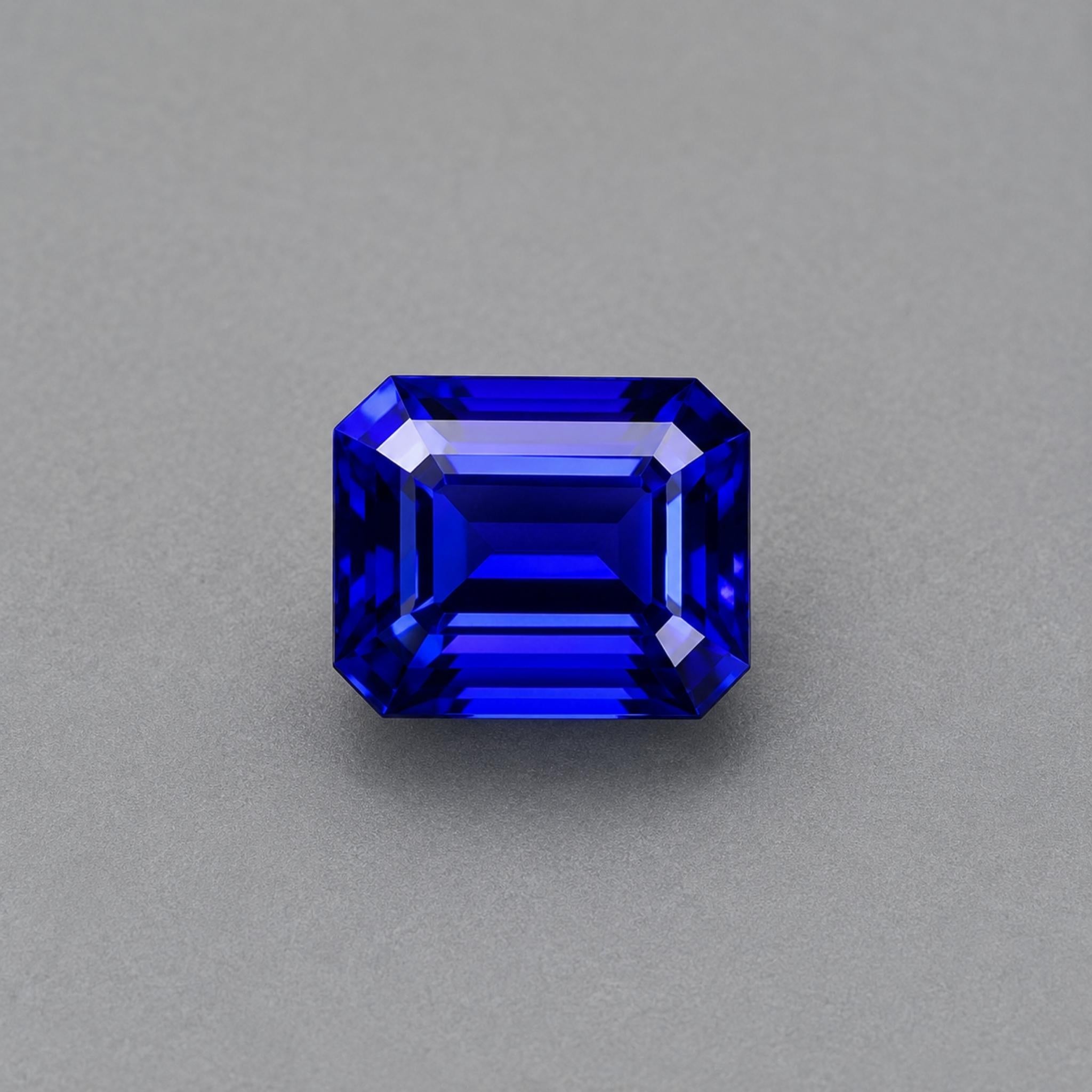 10.06 Carat Emerald  Cut Tanzanite Gemstone