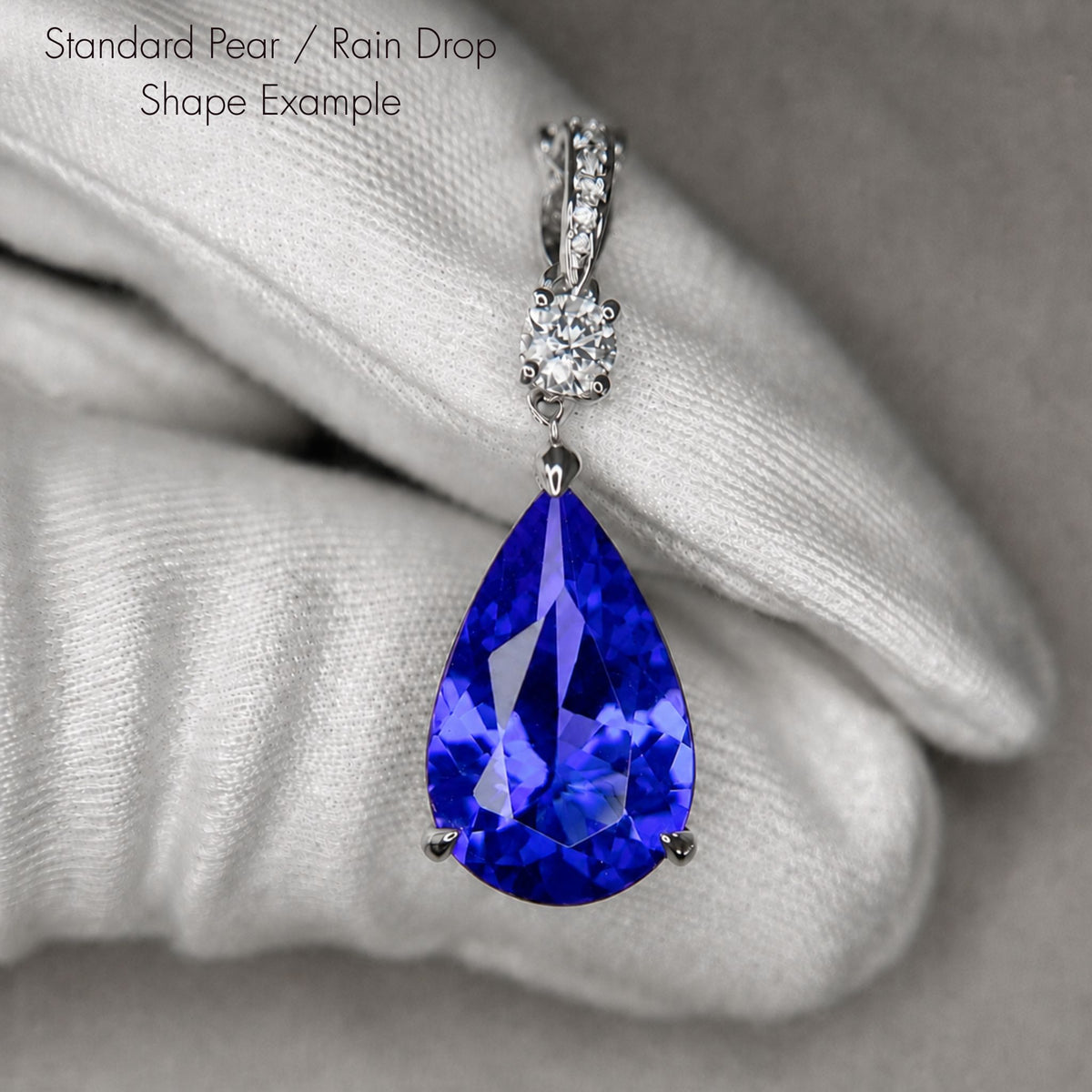 Magnificent 7.00 Ct Pear-Shaped Tanzanite Pendant