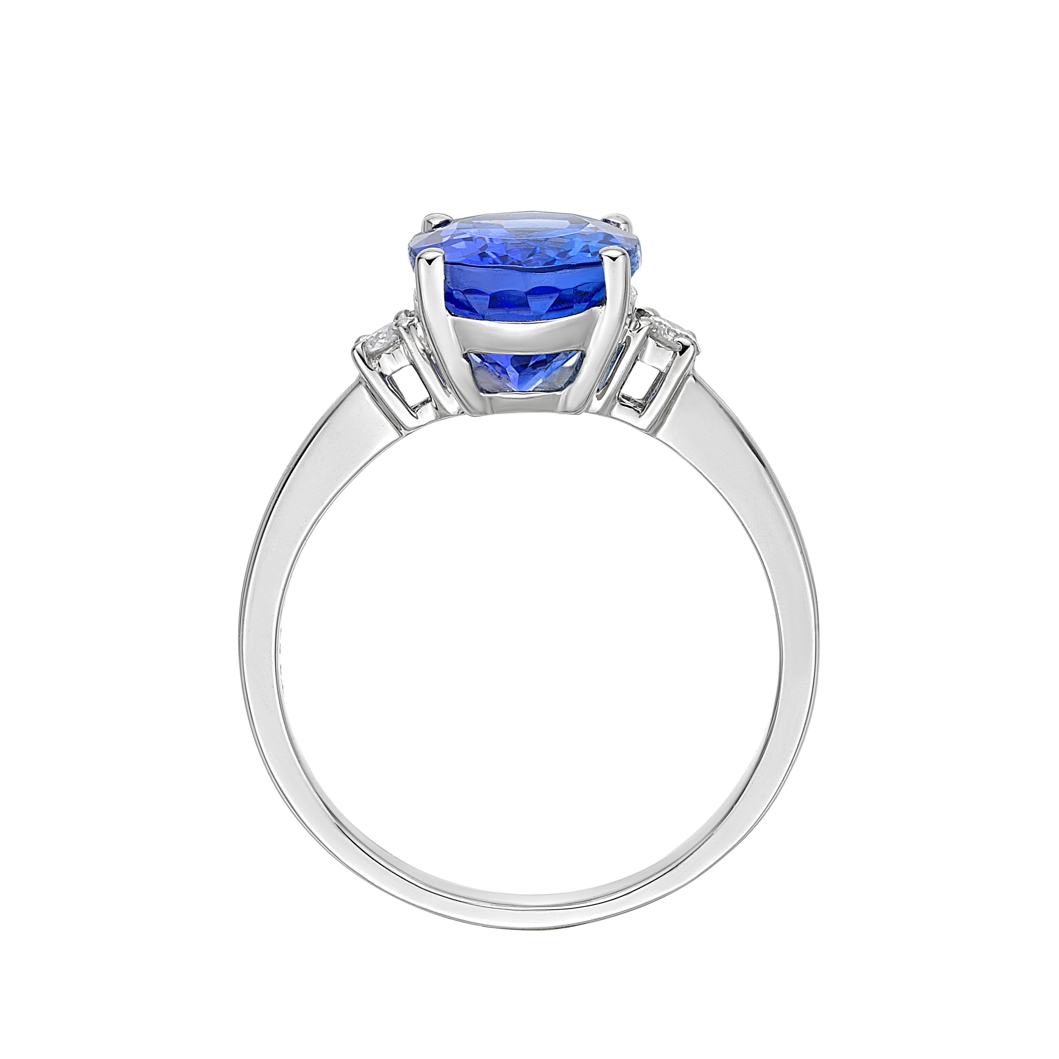 1.76 Carat Tanzanite & Diamond "Paris" Engagement Ring