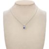 Tanzanite & 18 K White Gold 'Swirl' Pendant