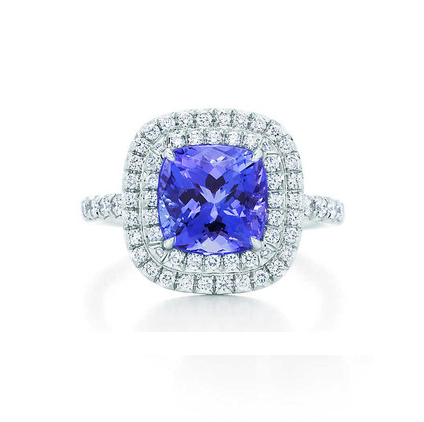 tanzanite cushion cut